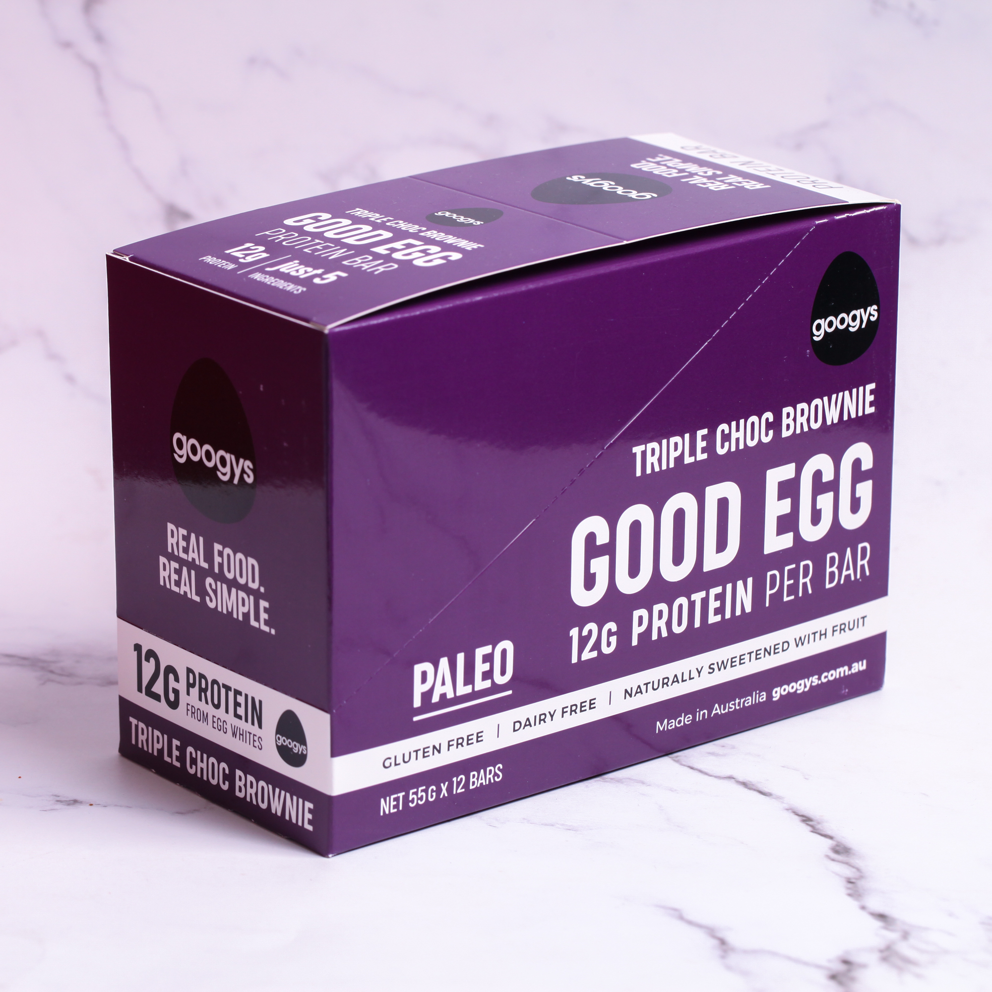 Triple Choc Brownie Protein Bar - Good Egg x 12